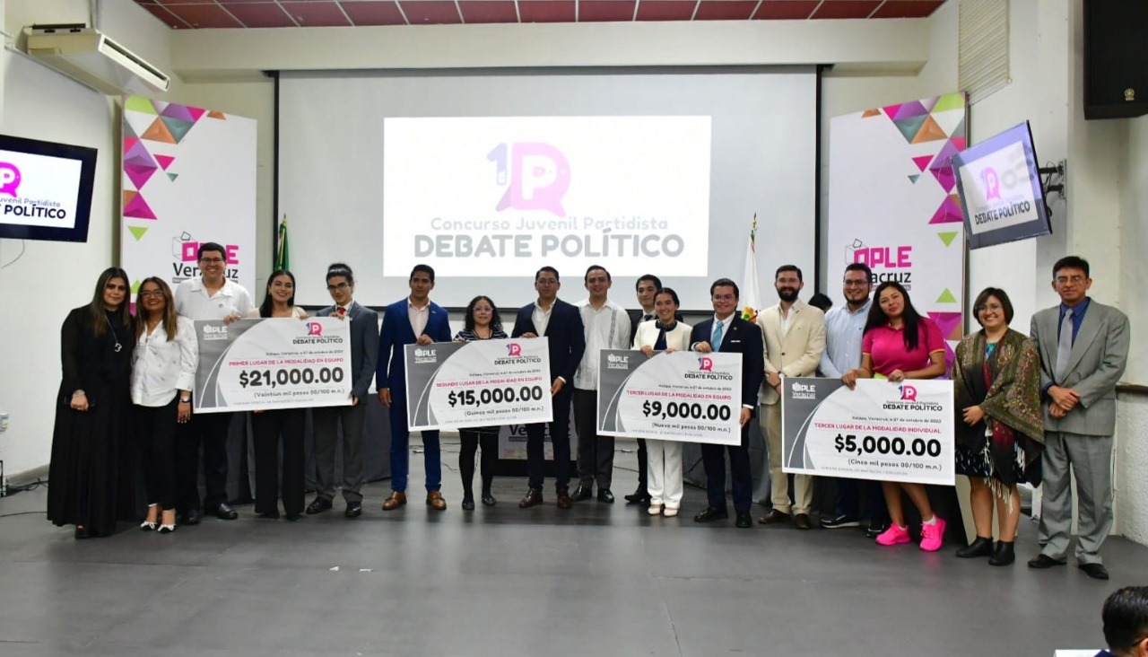 OPLE llevó a cabo con éxito final del primer Concurso Juvenil Partidista de Debate Político 2023