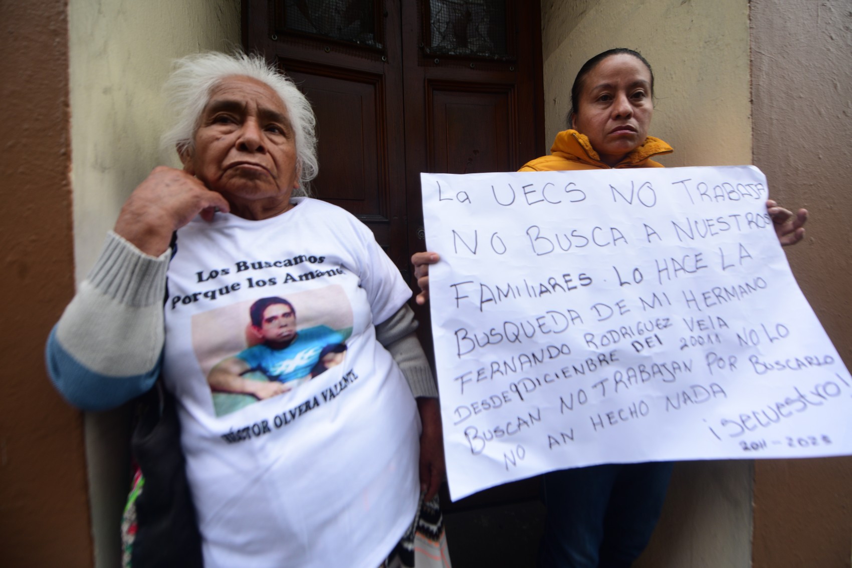 Colectivos de familias de desaparecidos clausuran palacio y exigen búsqueda