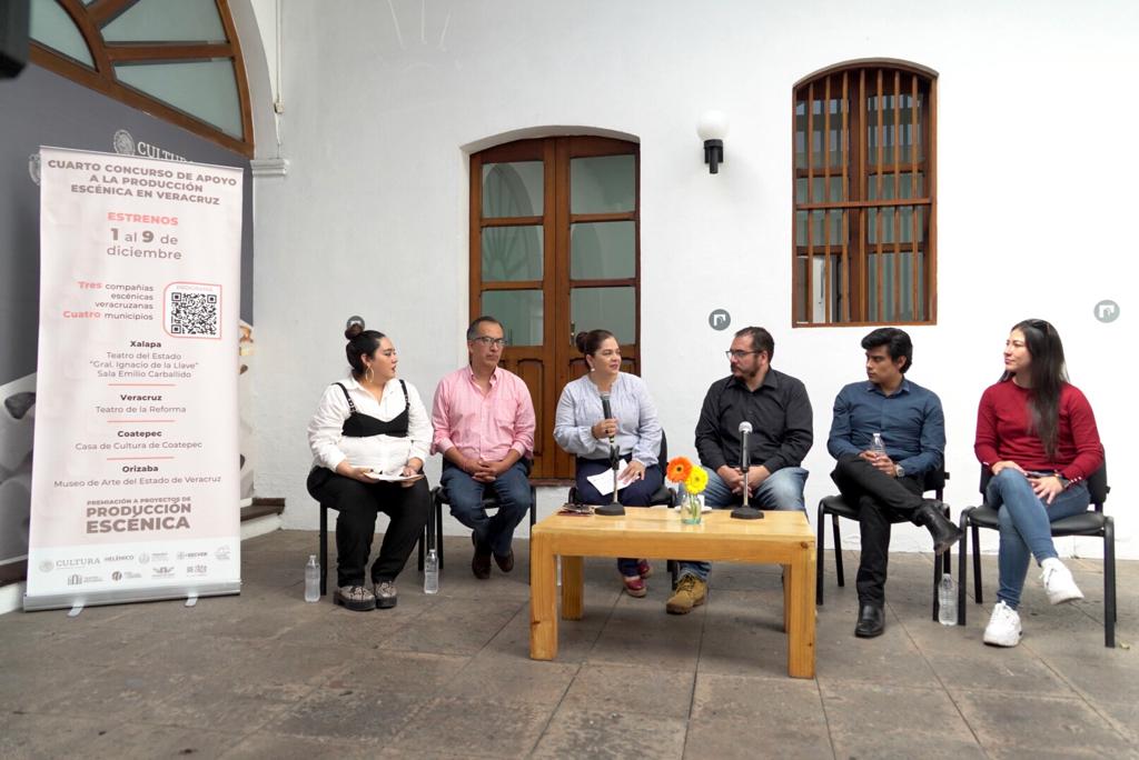 Presentan la programación del cuarto Concurso de Apoyo a la Producción Escénica en Veracruz 2023