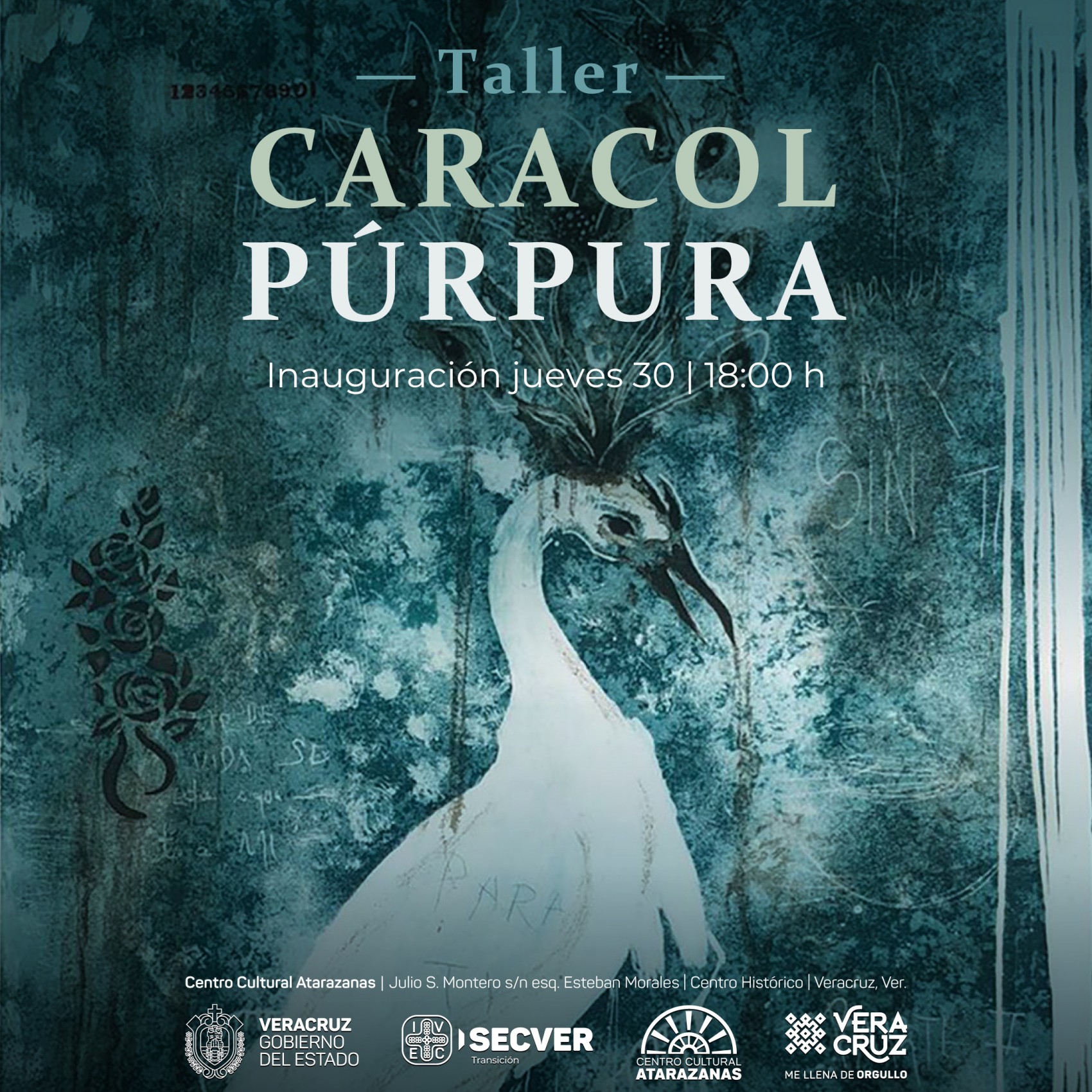 Visita la exposición Taller Caracol Púrpura en el Centro Cultural Atarazanas