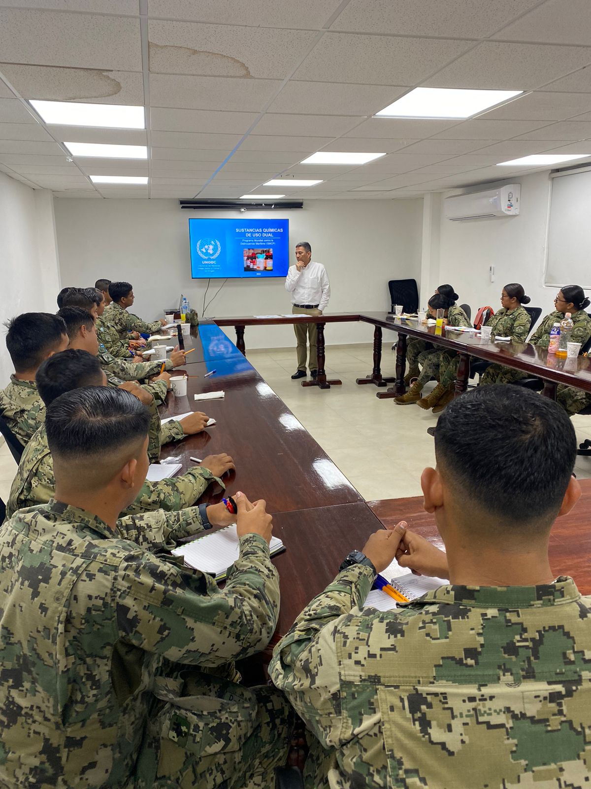 ONU y el Departamento de Estado de EUA capacitan contra el terrorismo a marinos en Coatzacoalcos
