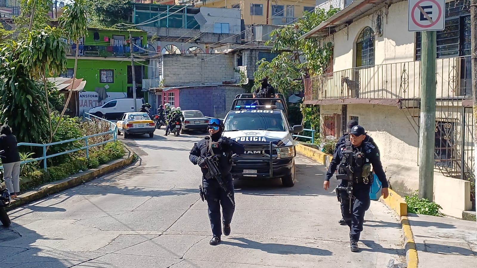Operativo en Córdoba ante reporte de disparos en la colonia Dos Puentes