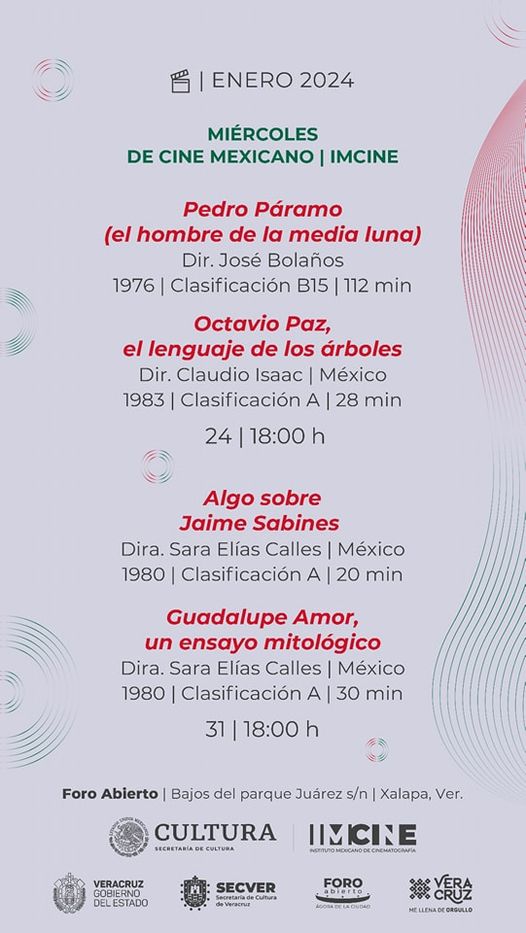 Disfruta de los “Miércoles de Cine Mexicano” del foro abierto del Ágora