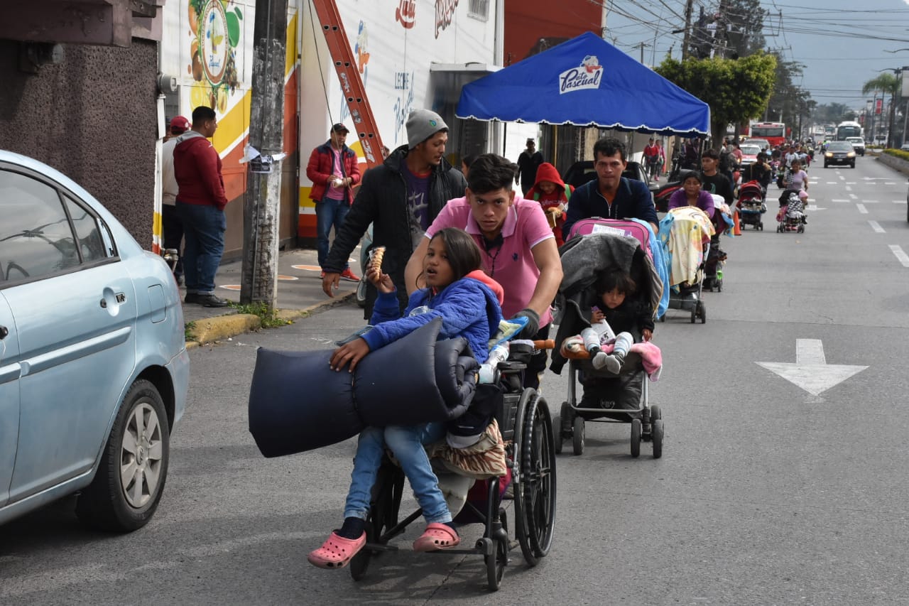 Migrantes cumplen 38 días de caminata en la caravana Éxodo de la pobreza
