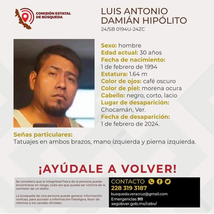 Localizan sin vida a hombre desaparecido en Chocamán