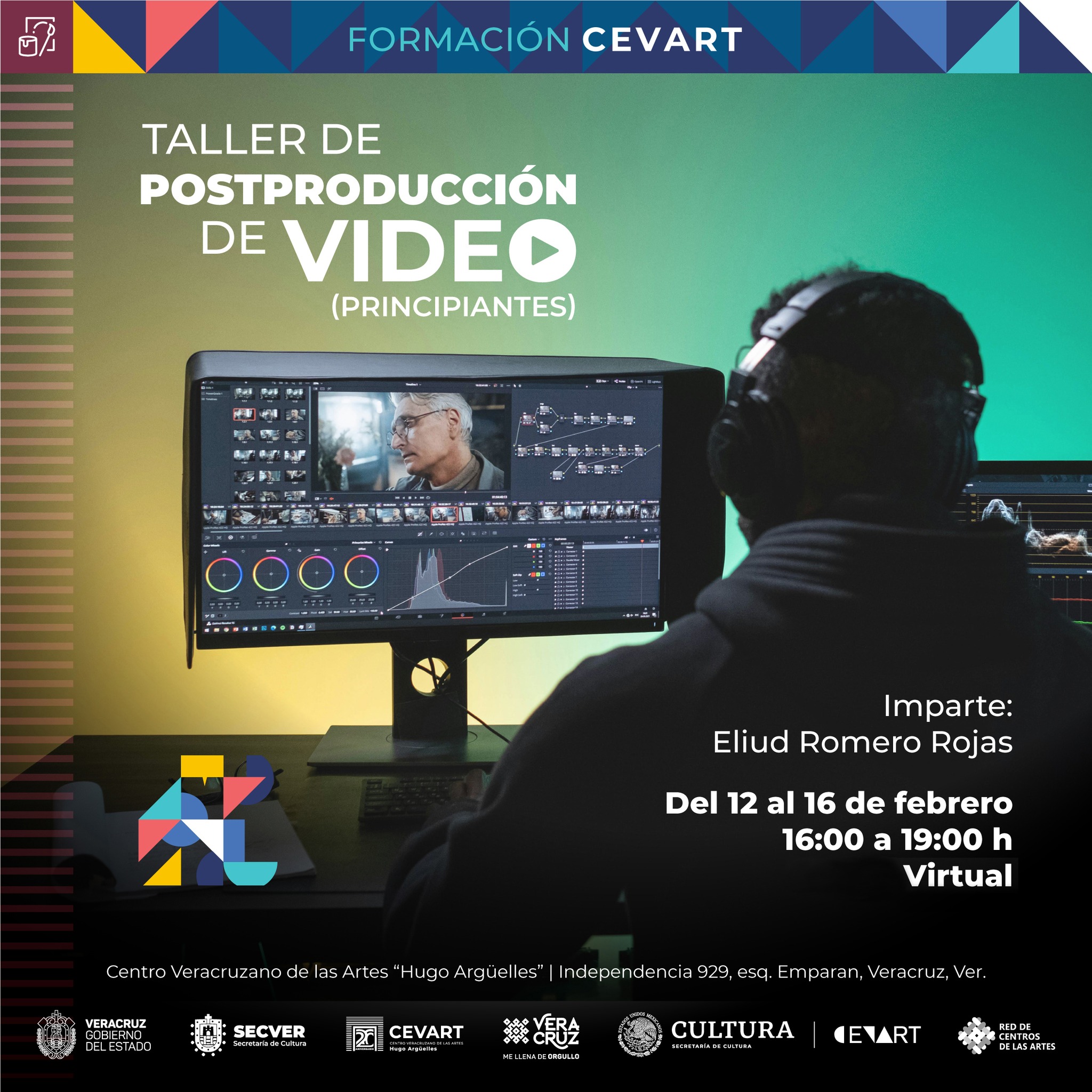 Estas invitado a cursar el Taller de postproducción de video para principiantes