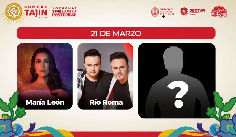 María León, Río Roma, Manuel Medrano y Moenia confirmados en Cumbre Tajín 2024