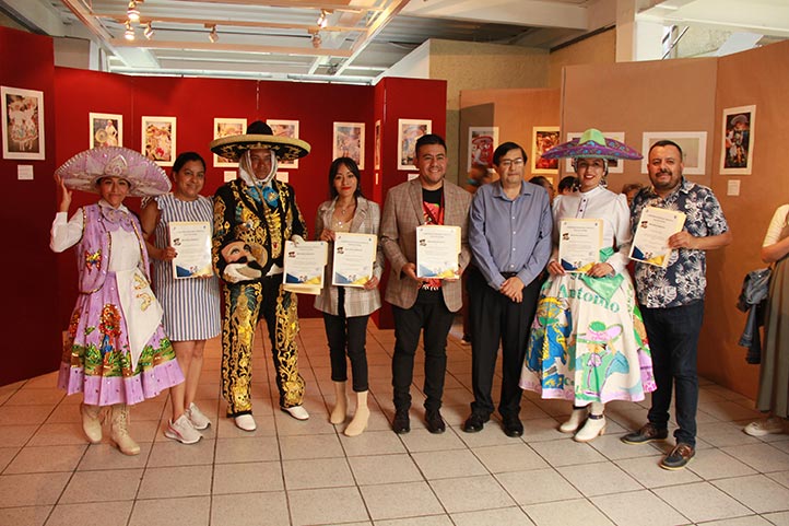 Estudiantes realizaron exposición sobre charros de Chicoloapan