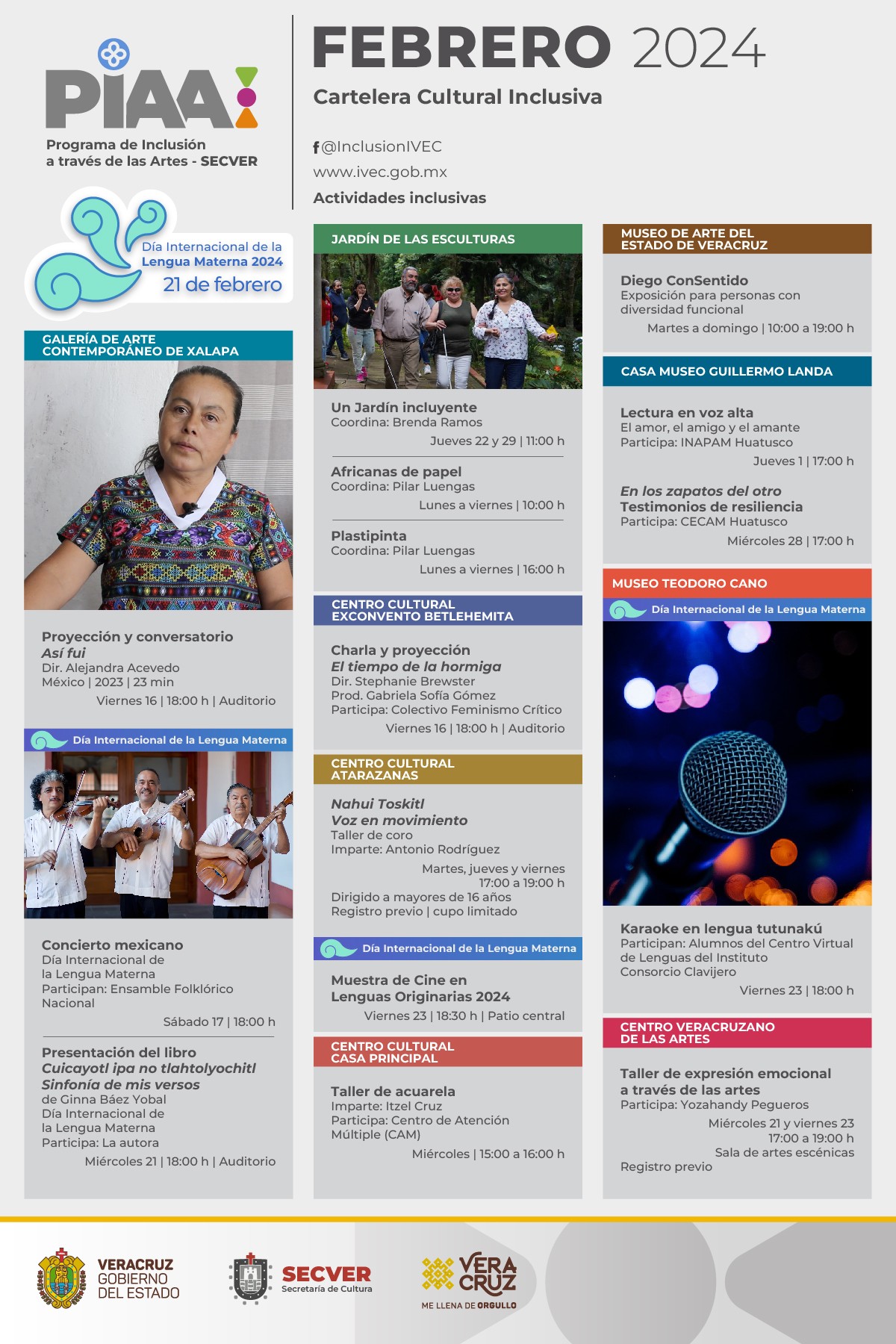 Promueve SECVER actividades con enfoque de inclusión durante el mes de febrero