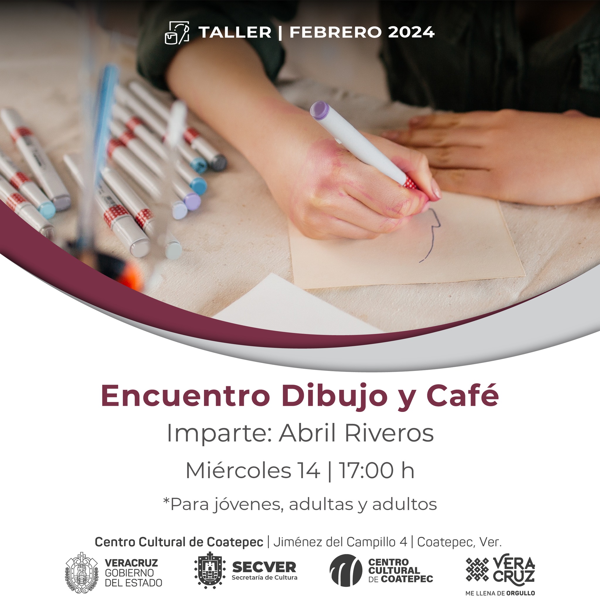 Disfruta de un “Encuentro de Dibujo y Café” en el Centro Cultural de Coatepec