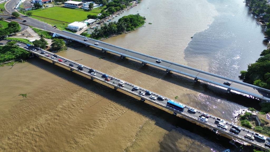 Se reduce a un carril la circulación en el puente de Boca del Río este jueves en el sentido sur-norte: SICT