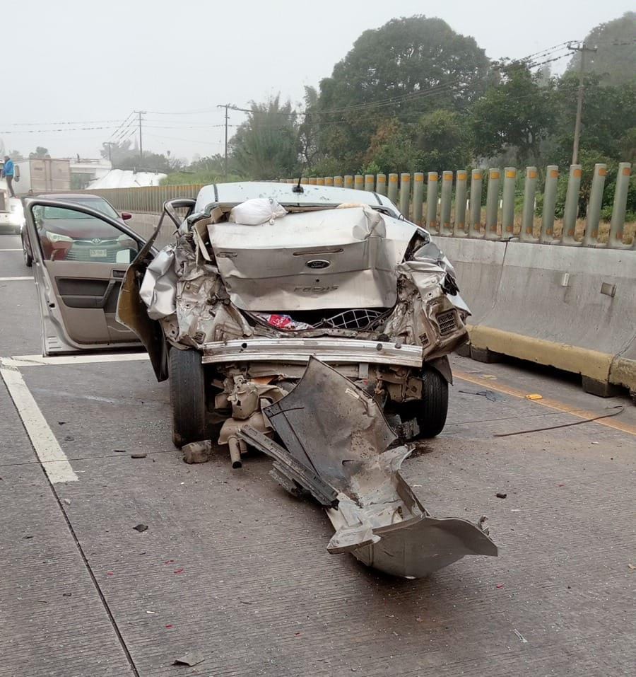 Carambola en la autopista Veracruz-Puebla