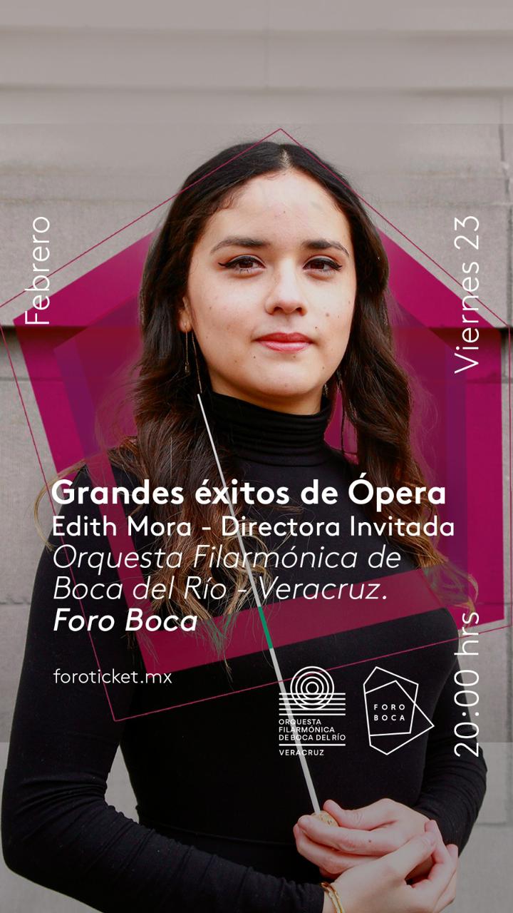 Presentarán «Grandes Éxitos de Ópera» en el Foro Boca