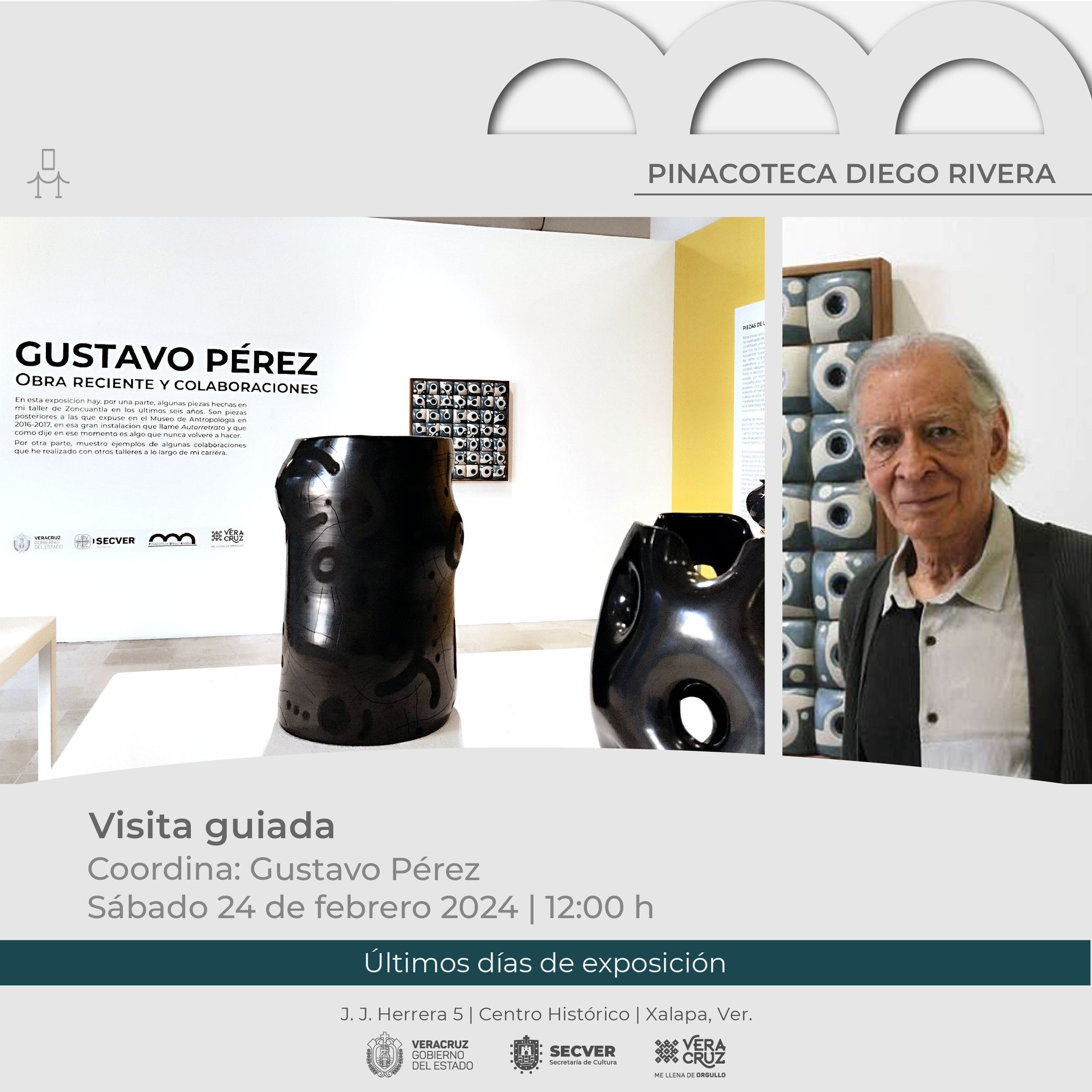Disfruta de un recorrido guiado con el ceramista Gustavo Pérez en la Pinacoteca Diego Rivera