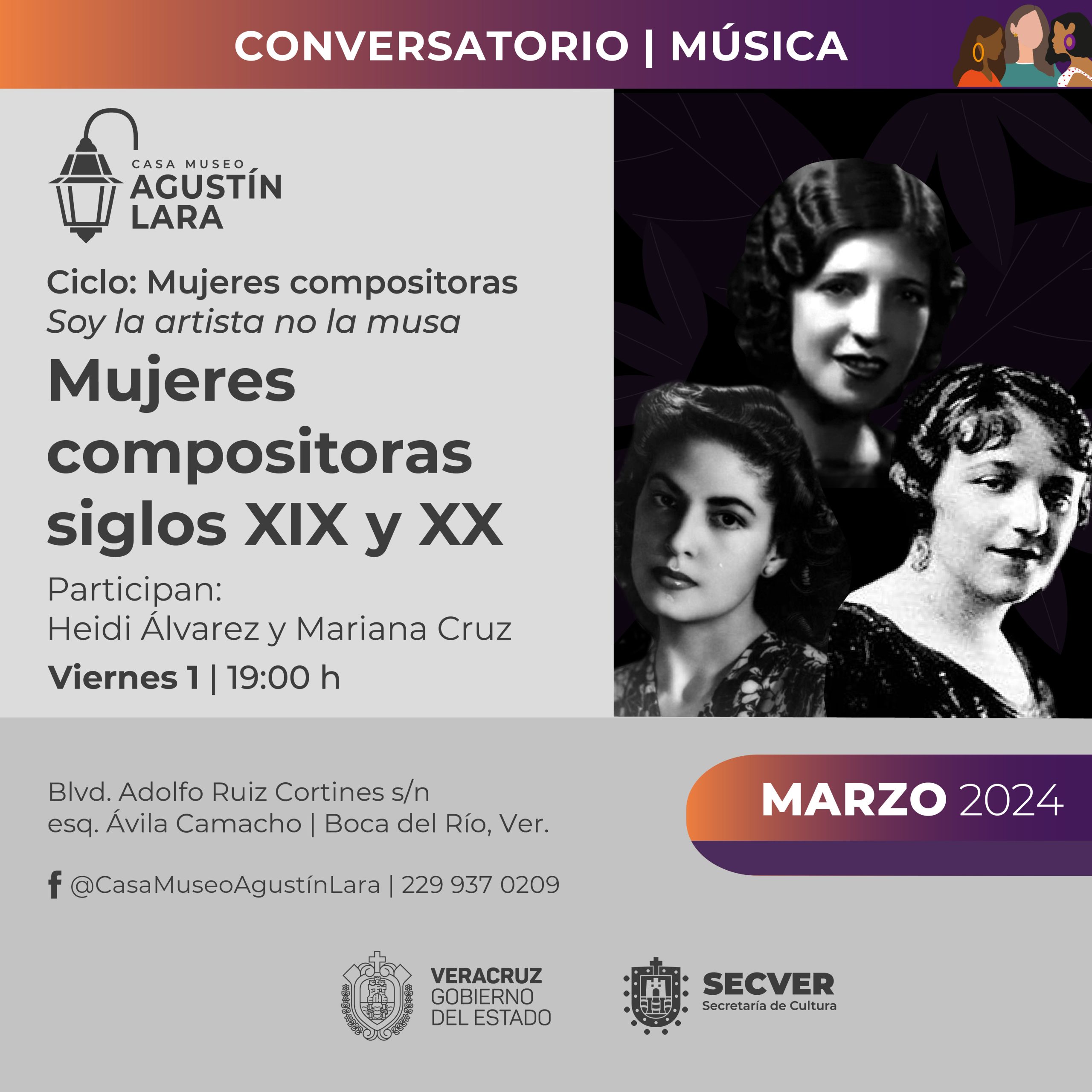 La Casa Museo Agustín Lara presenta el ciclo “Mujeres compositoras: soy la artista, no la musa”