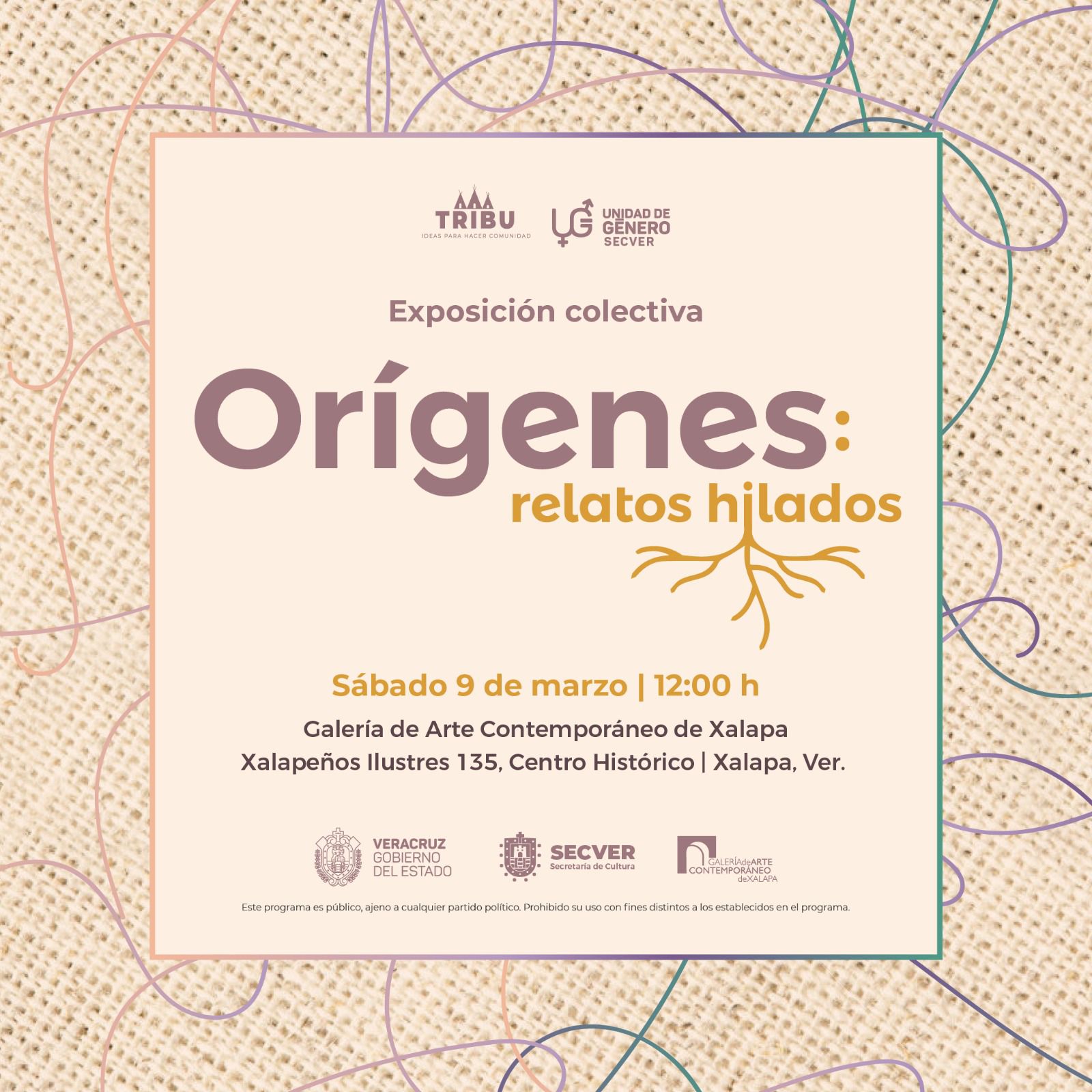 Este sábado inauguración de la exposición «Orígenes: Relatos hilados, en la GACX
