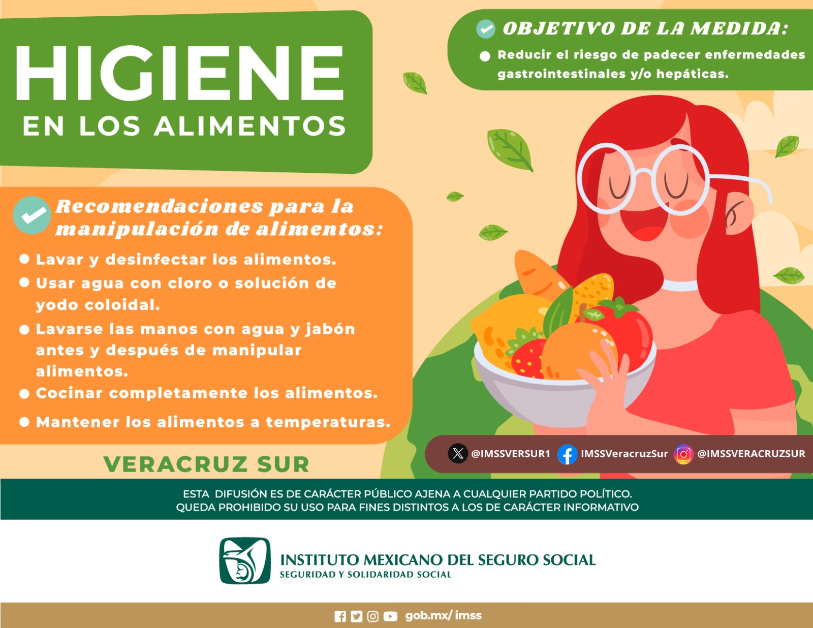 Inocuidad de alimentos, fundamental para evitar enfermedades