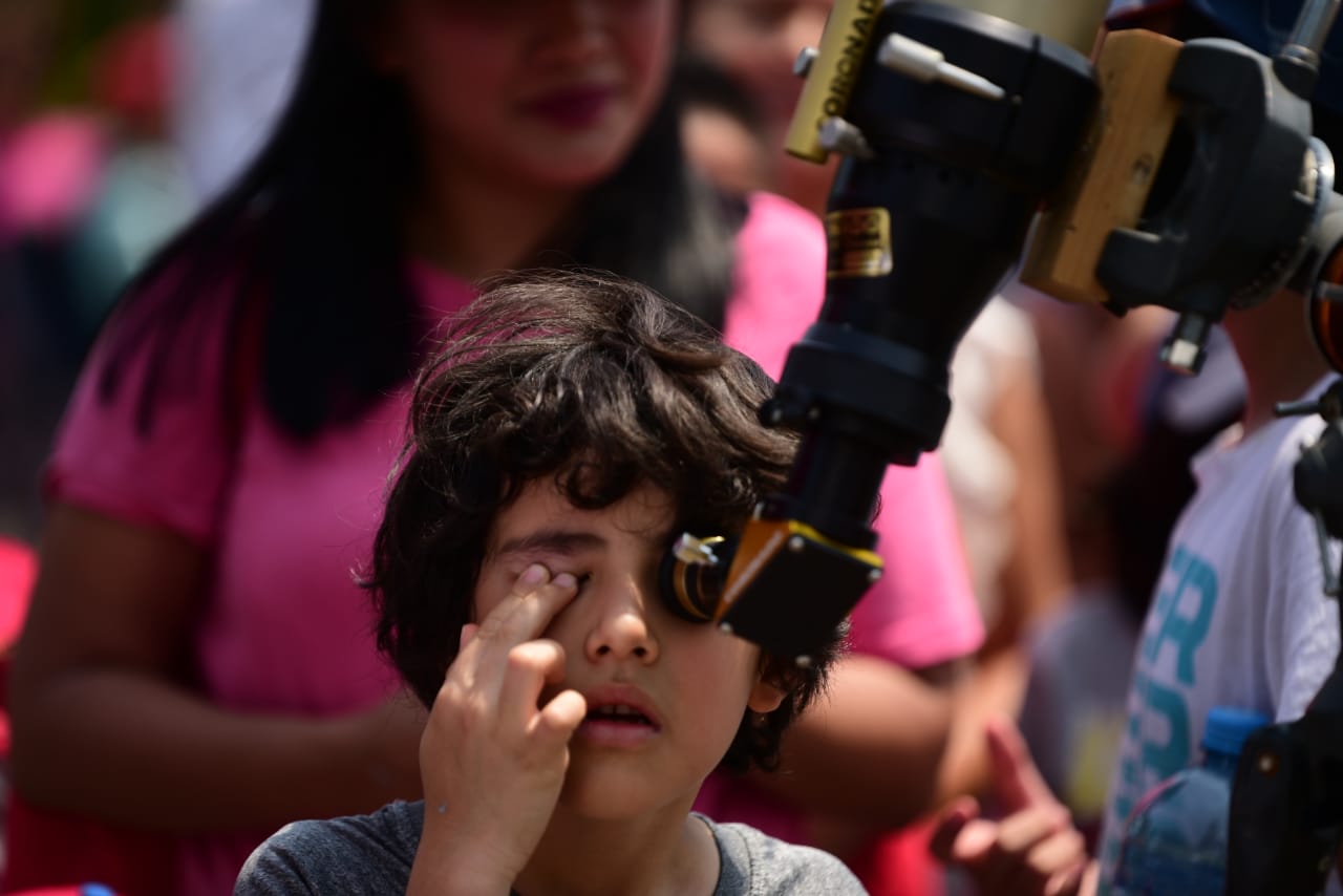 El eclipse solar en Veracruz, en imágenes