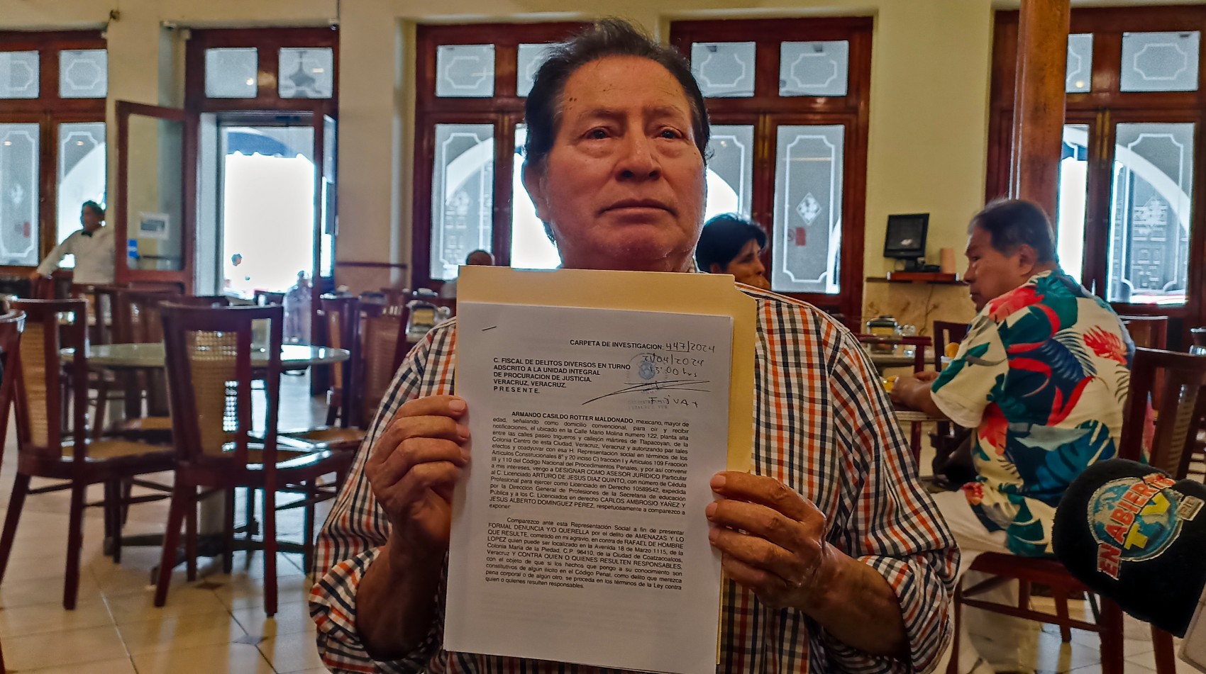 Rotter denuncia por amenazas a papá de candidata a la diputación local por Coatzacoalcos