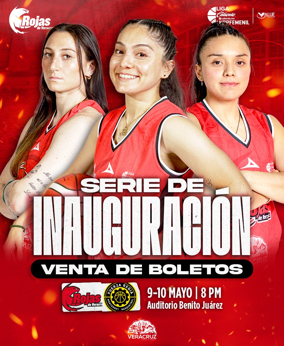 Serie de inauguración Rojas de Veracruz, boletos a la venta