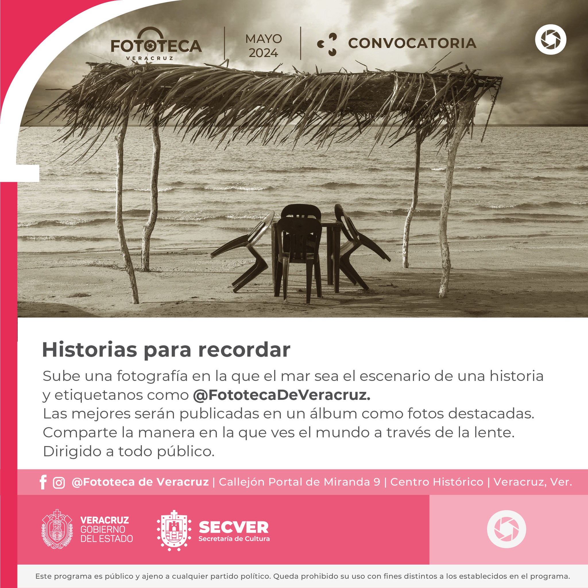 La Fototeca de Veracruz invita a participar en la primera convocatoria de “Historias para recordar”