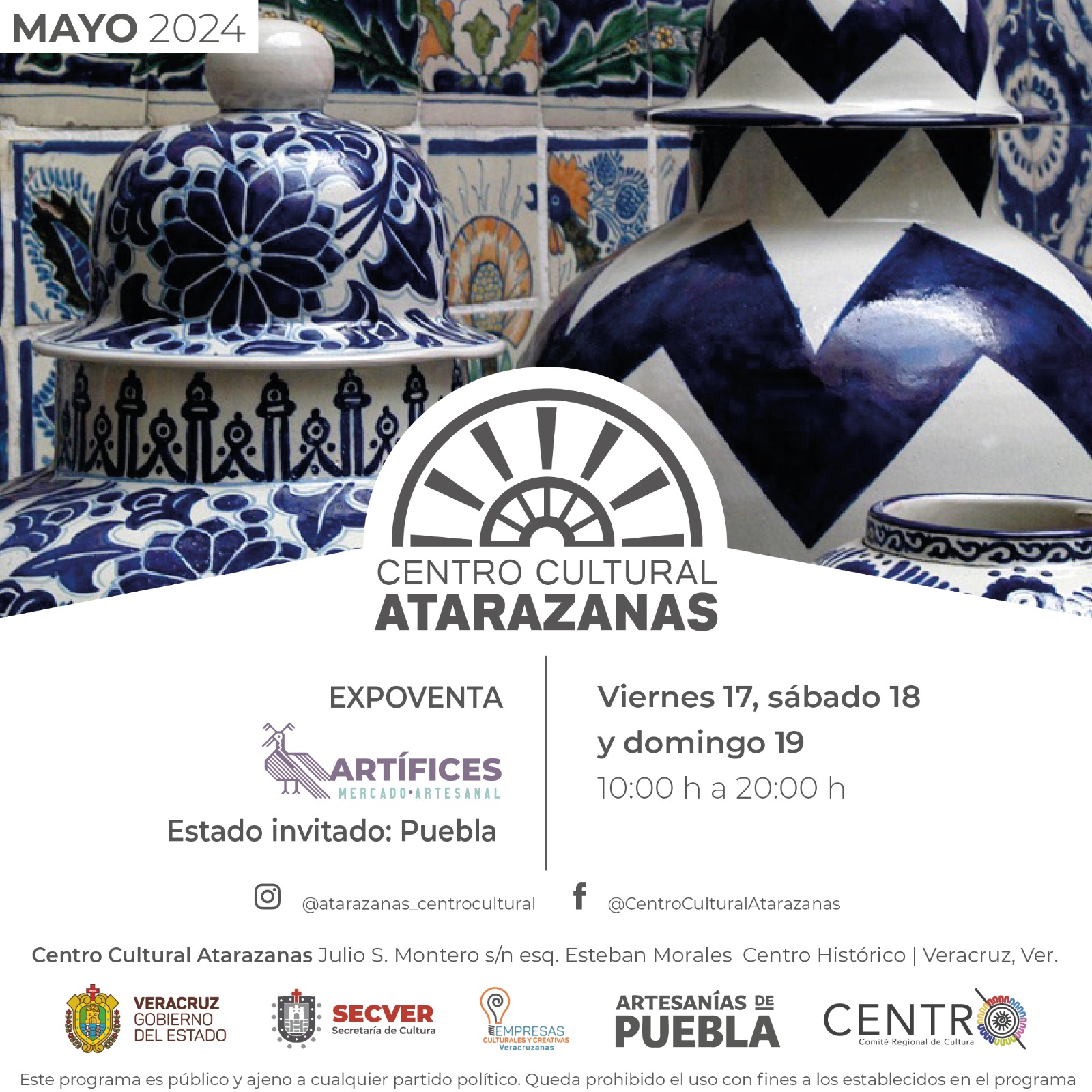Artesanas y artesanos de Puebla participarán en el mercado artesanal “Artífices” durante el mes de mayo