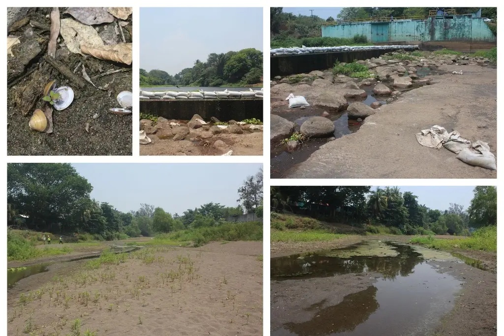 ¡Se seca! Esta es la suerte del río Jamapa que abastece de agua a Veracruz, Boca del Río y Medellín