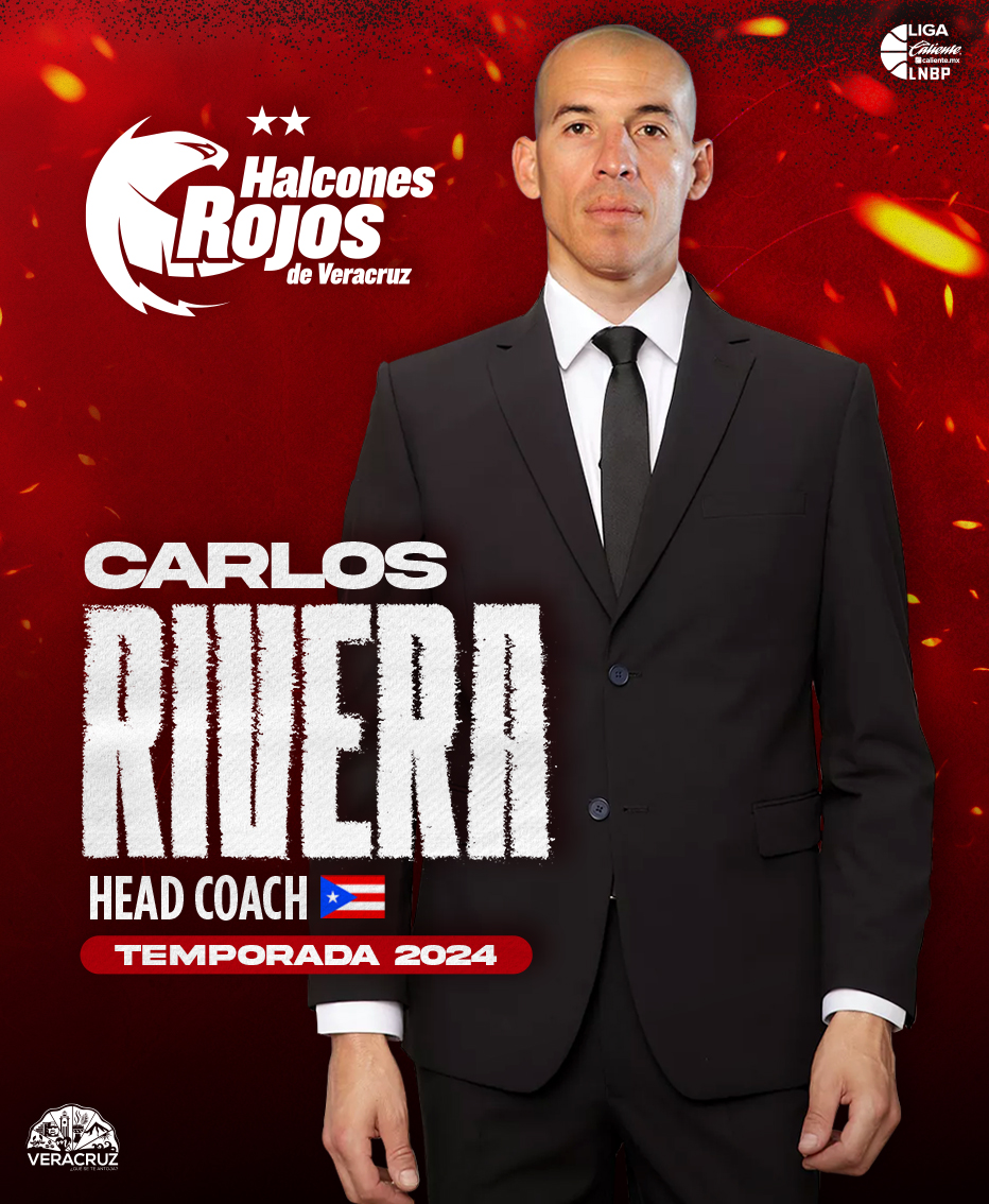 Carlos Rivera, nuevo head coach de Halcones Rojos Veracruz