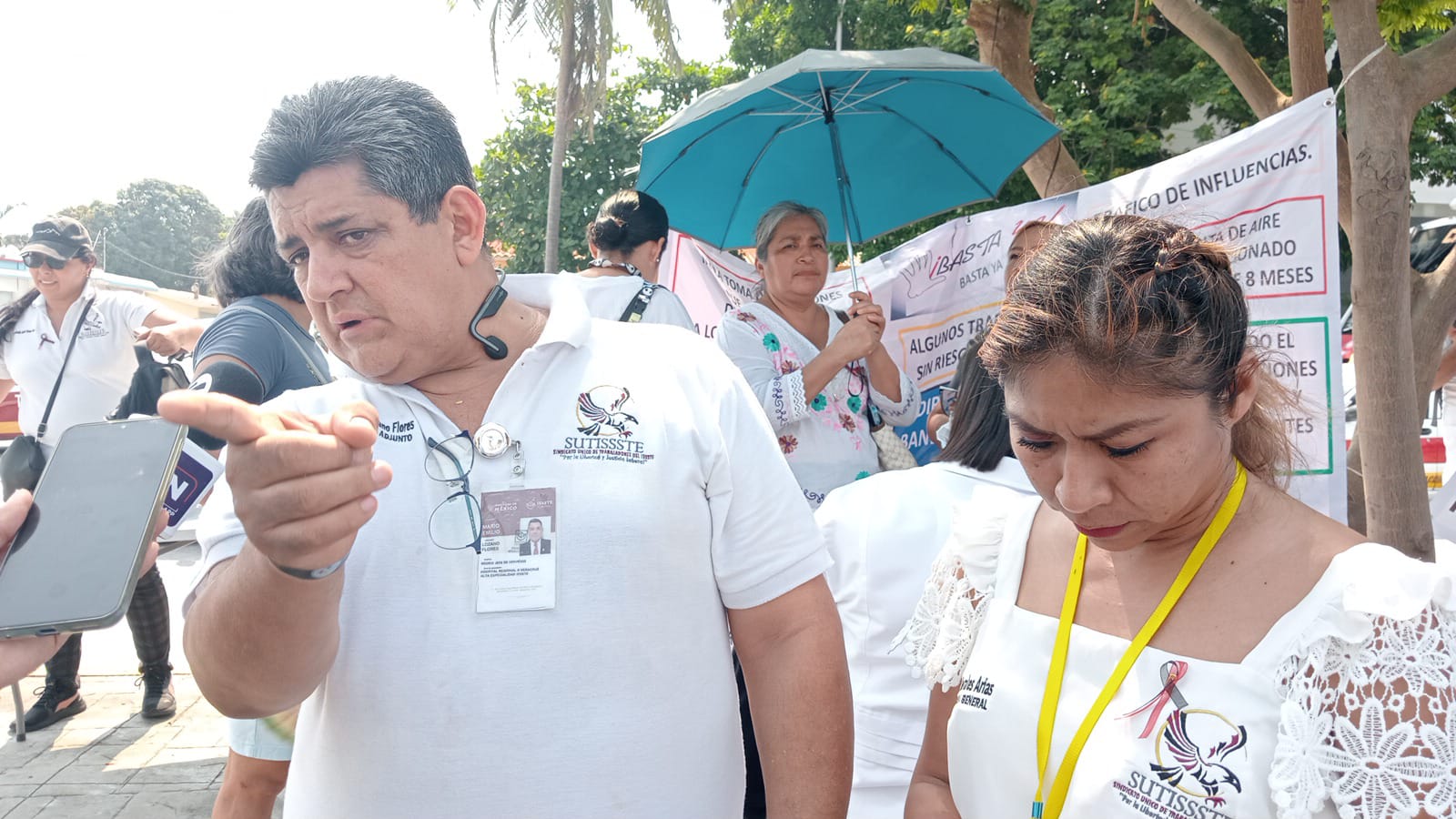 Trabajadores del ISSSTE en Veracruz rechazan imposición de coordinadora de enfermería