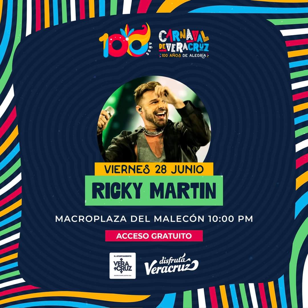 Ricky Martin, nuestro artista invitado para el Carnaval: Paty Lobeira de Yunes
