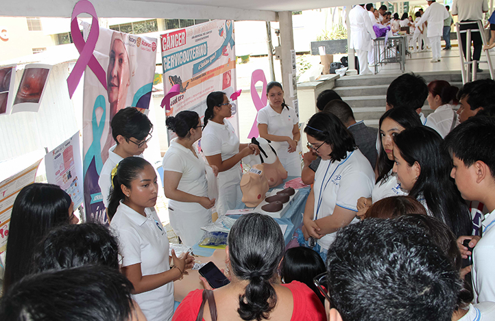 Estudiantes de Medicina y Nutrición UV realizaron Feria de la Salud