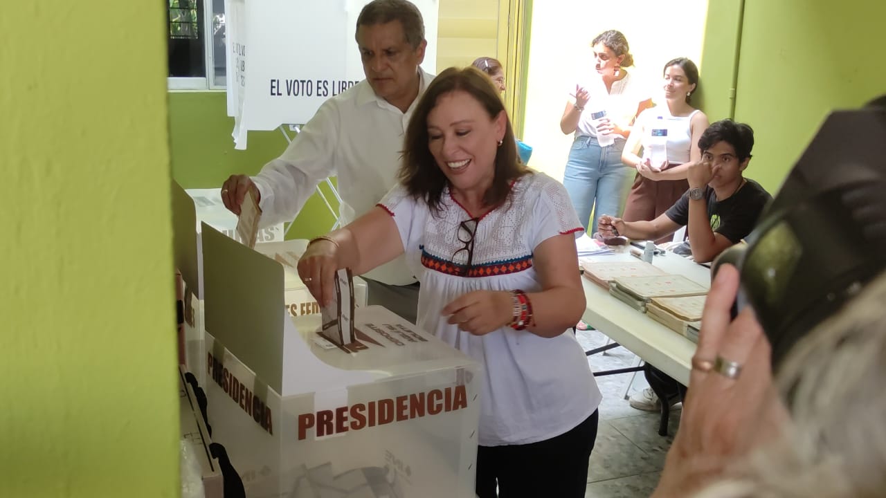 Nahle, Pepe y Polo,  los candidatos a la gubernatura emiten su voto