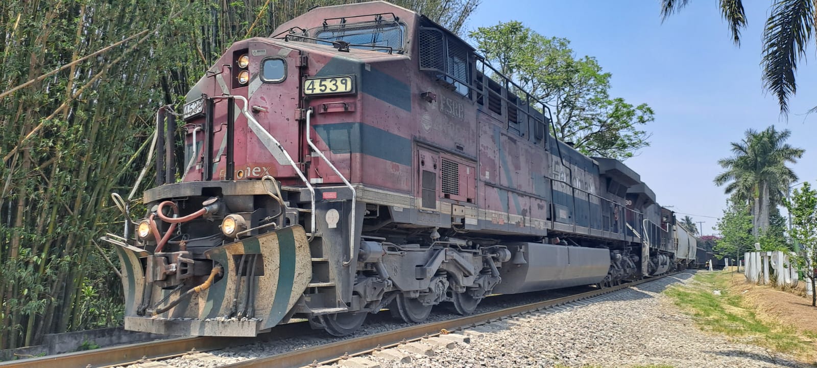 Descarrila tren a un costado del Boulevard Córdoba- Fortín