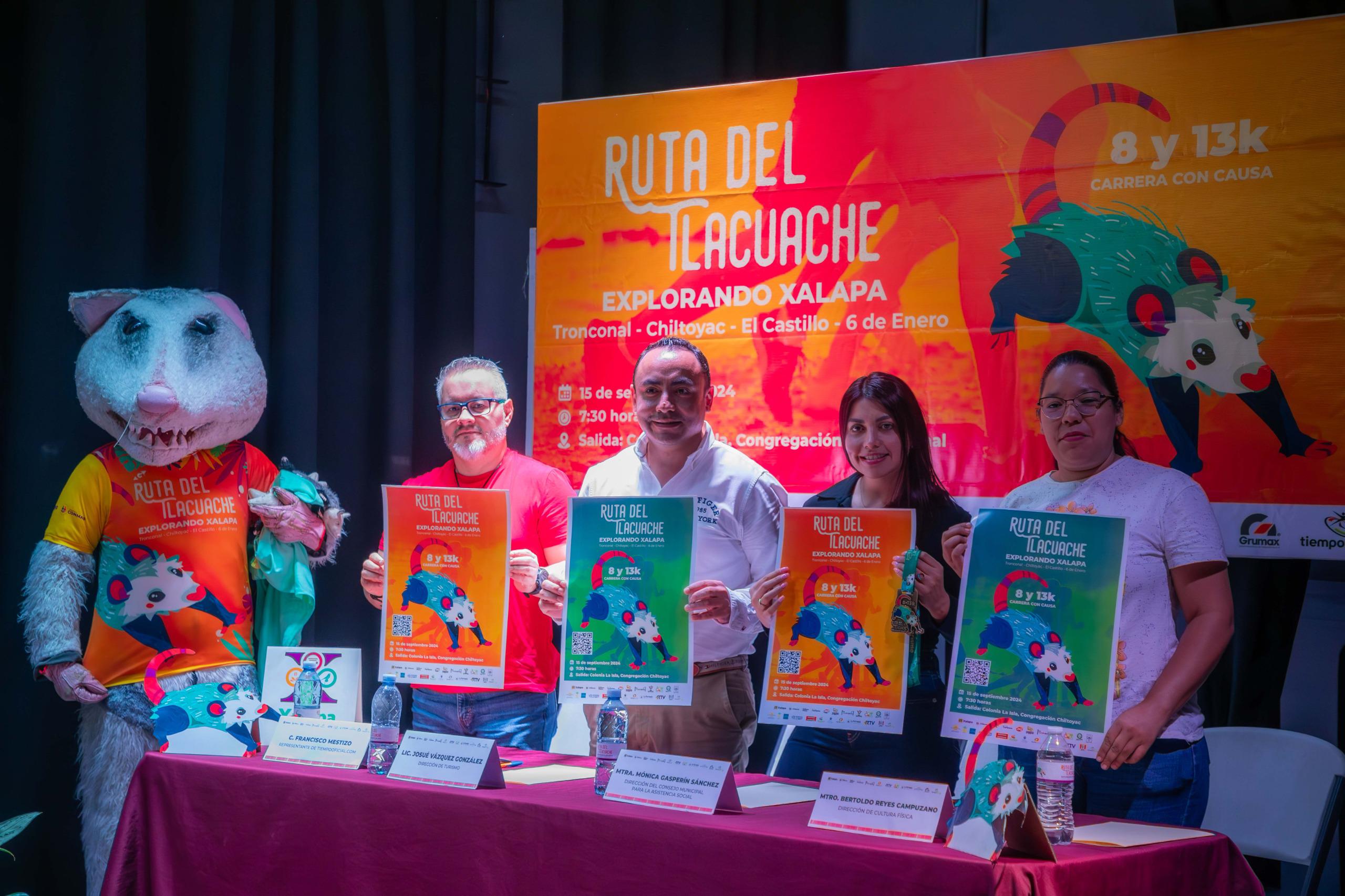 Carrera con causa La Ruta del Tlacuache, explorando Xalapa, el 15 de septiembre