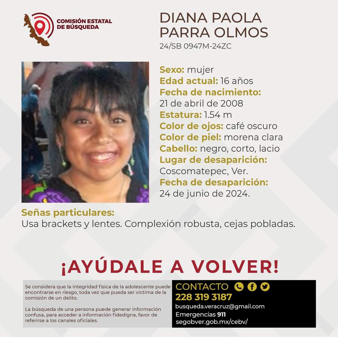 Se busca a cuatro jóvenes desaparecidos en zona centro, tres son de Coscomatepec