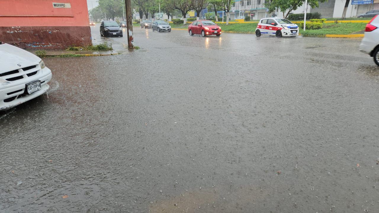 Intensas lluvias en la zona de Poza Rica