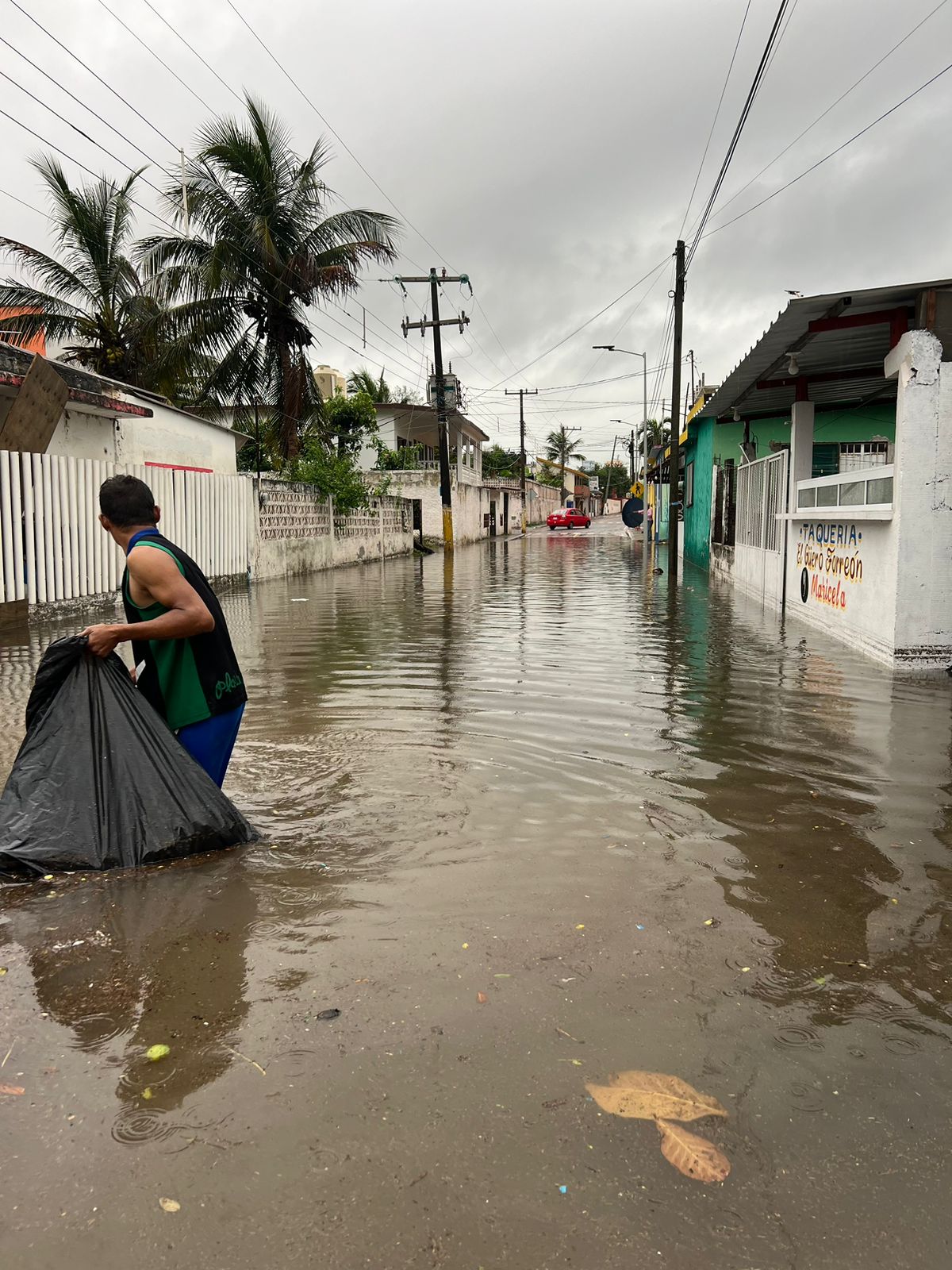 Reportan 15 viviendas inundadas y más de 10 palapas afectadas en Chachalacas