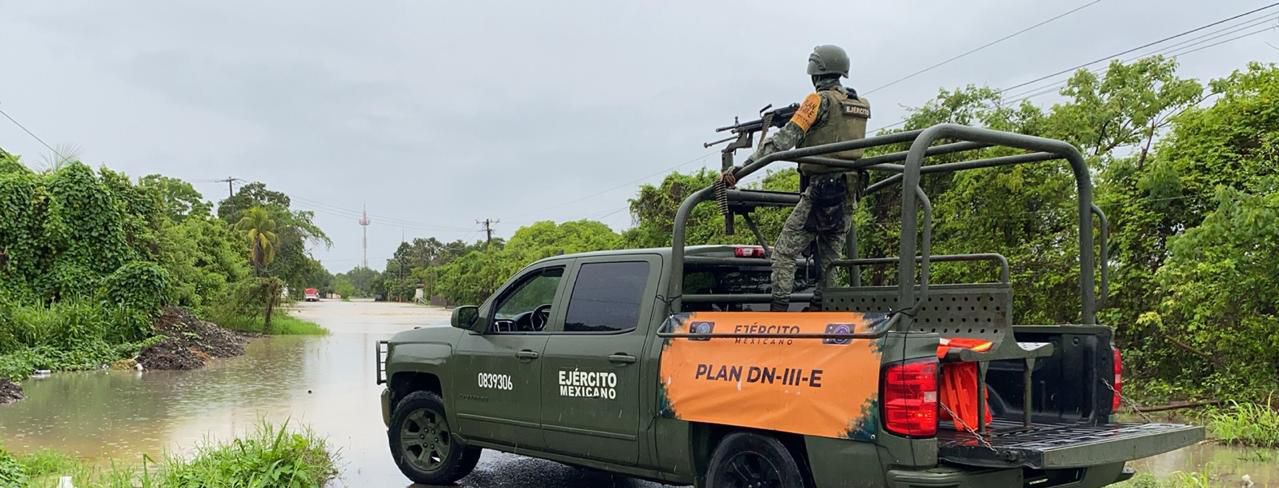 Ejército mexicano despliega plan DN-III por emergencia en la zona norte de Veracruz