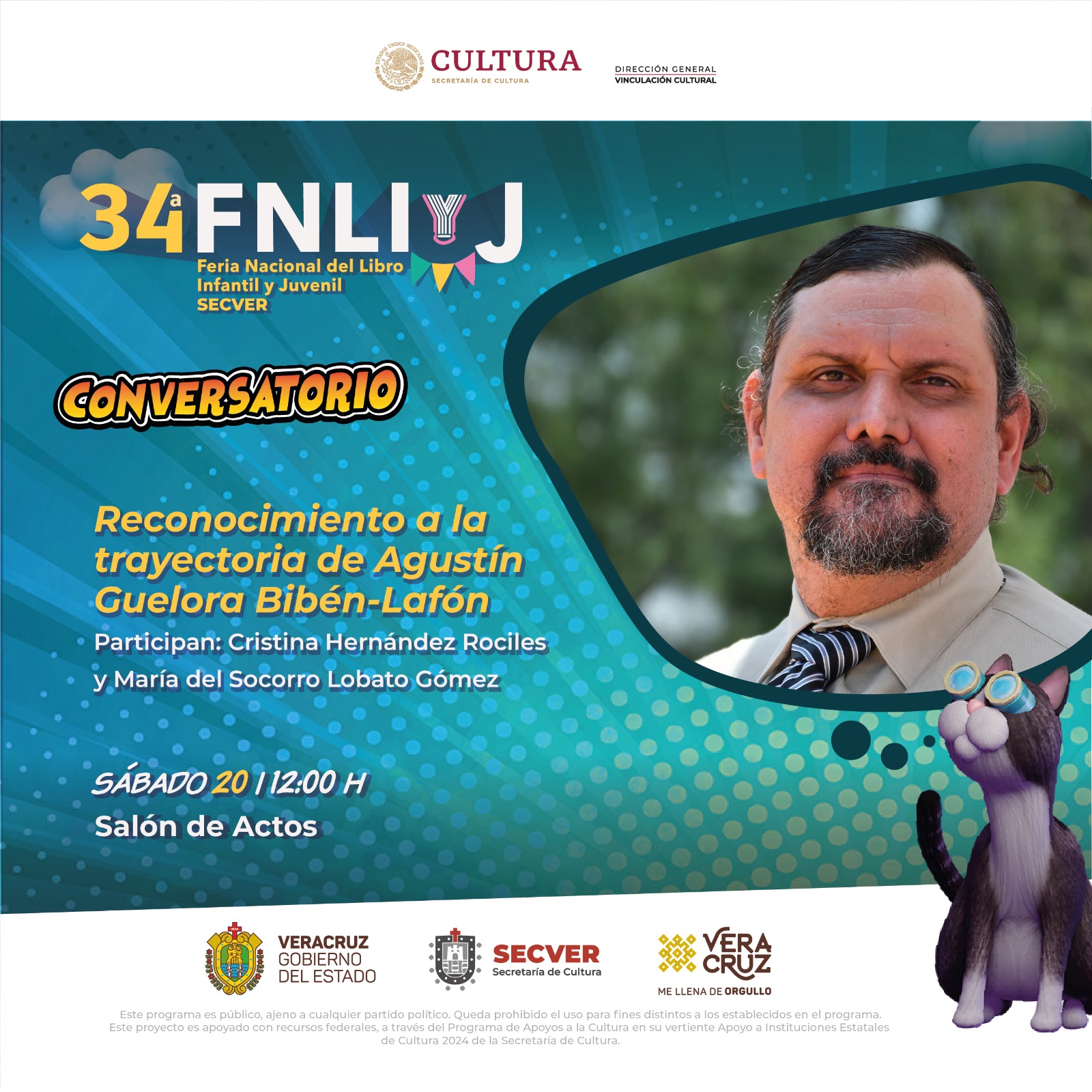 Invita la SECVER a los conversatorios de la 34ª FNLIyJ