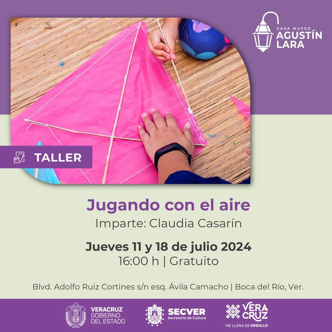 Invitan al taller “Jugando con el aire”, en la Casita Blanca