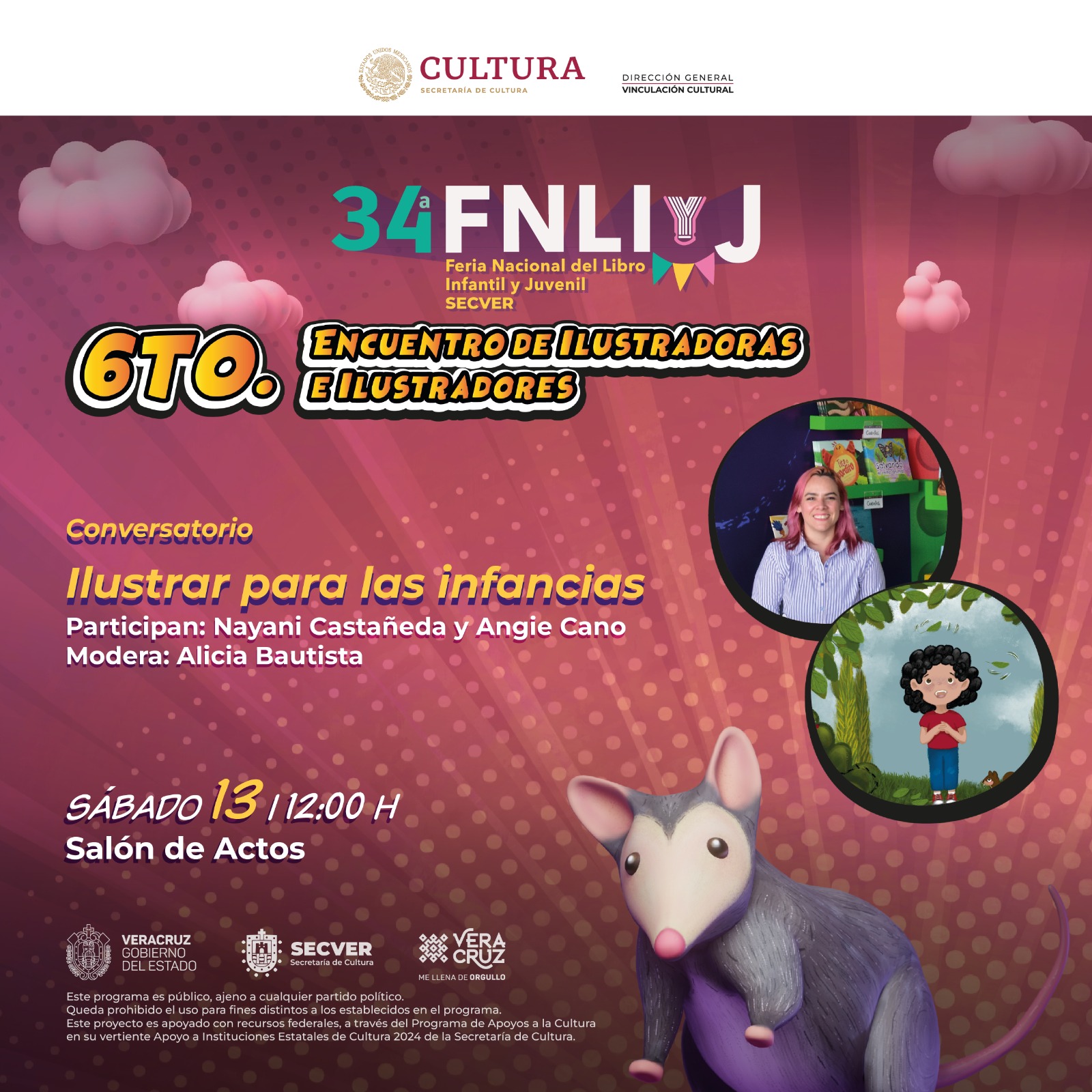 Asiste al 6º Encuentro de Ilustradoras e Ilustradores en la #34FNLIyJ
