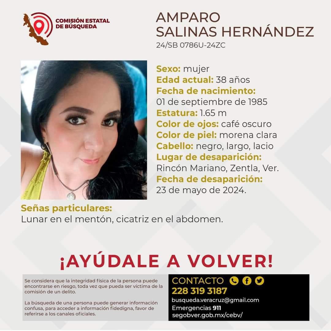 La ambientalista Mara Amparo Salinas cumple mes y medio desaparecida en Zentla
