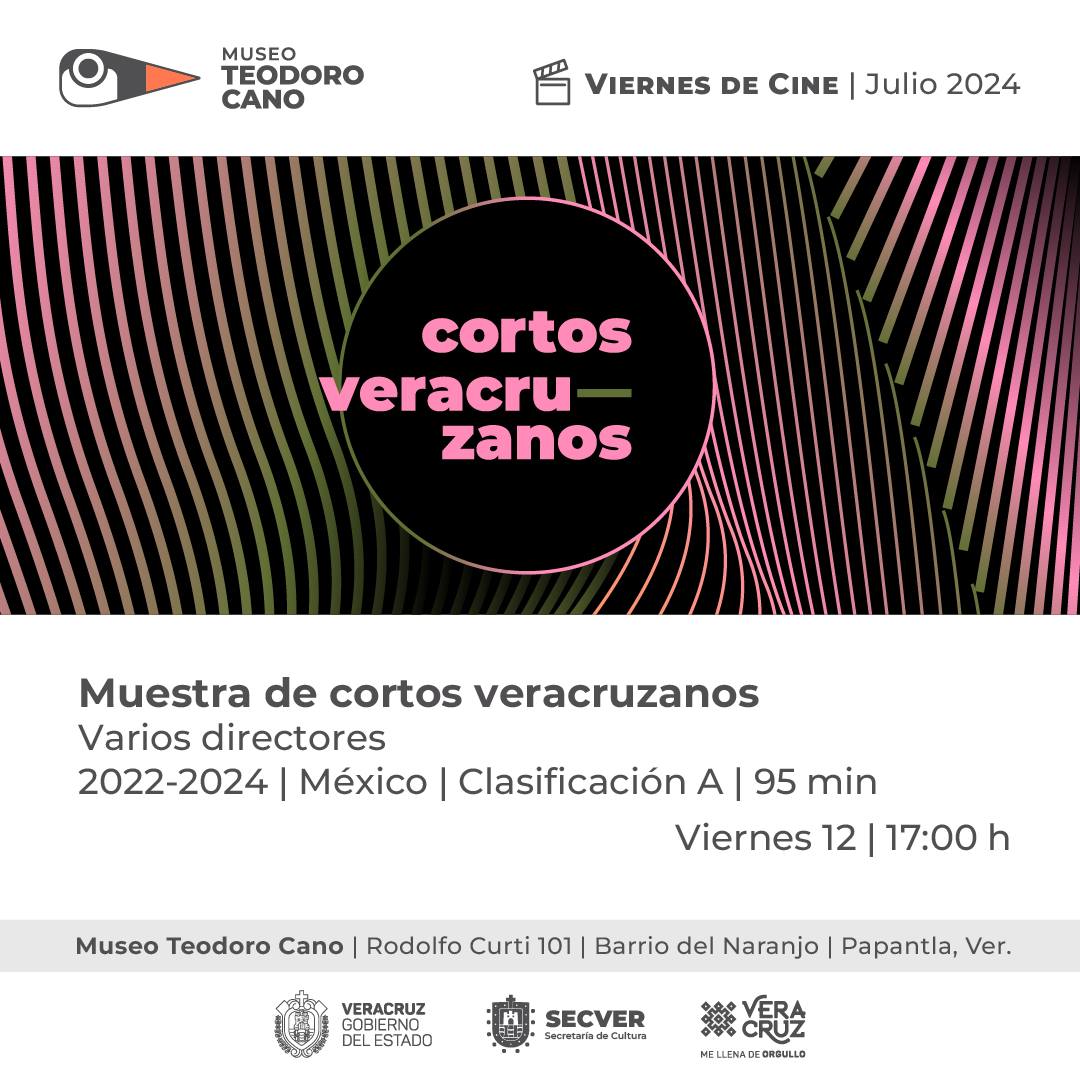 Se invita a los #ViernesDeCine en el Museo Teodoro Cano, en Papantla