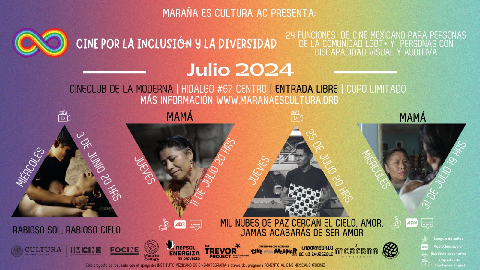 Esta semana continúa el ciclo: Cine por la inclusión y la diversidad