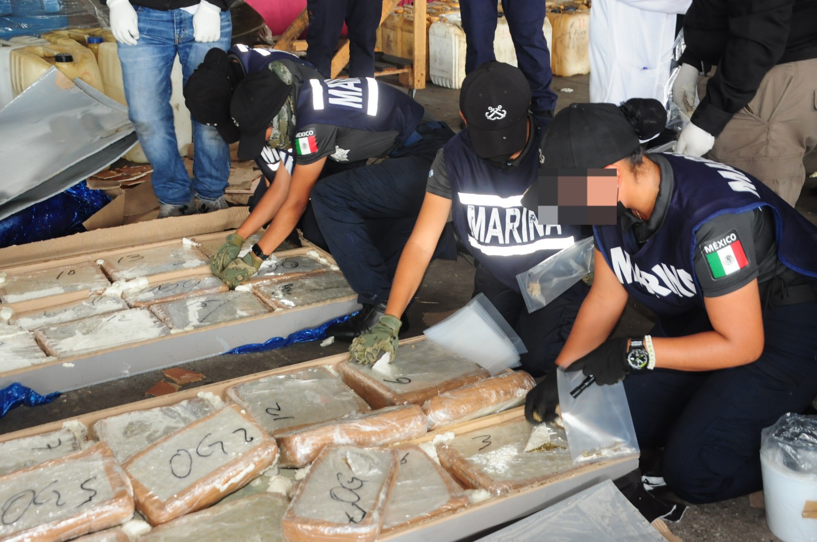 Semar confirma aseguramiento de 6.8 toneladas de marihuana en el puerto de Veracruz