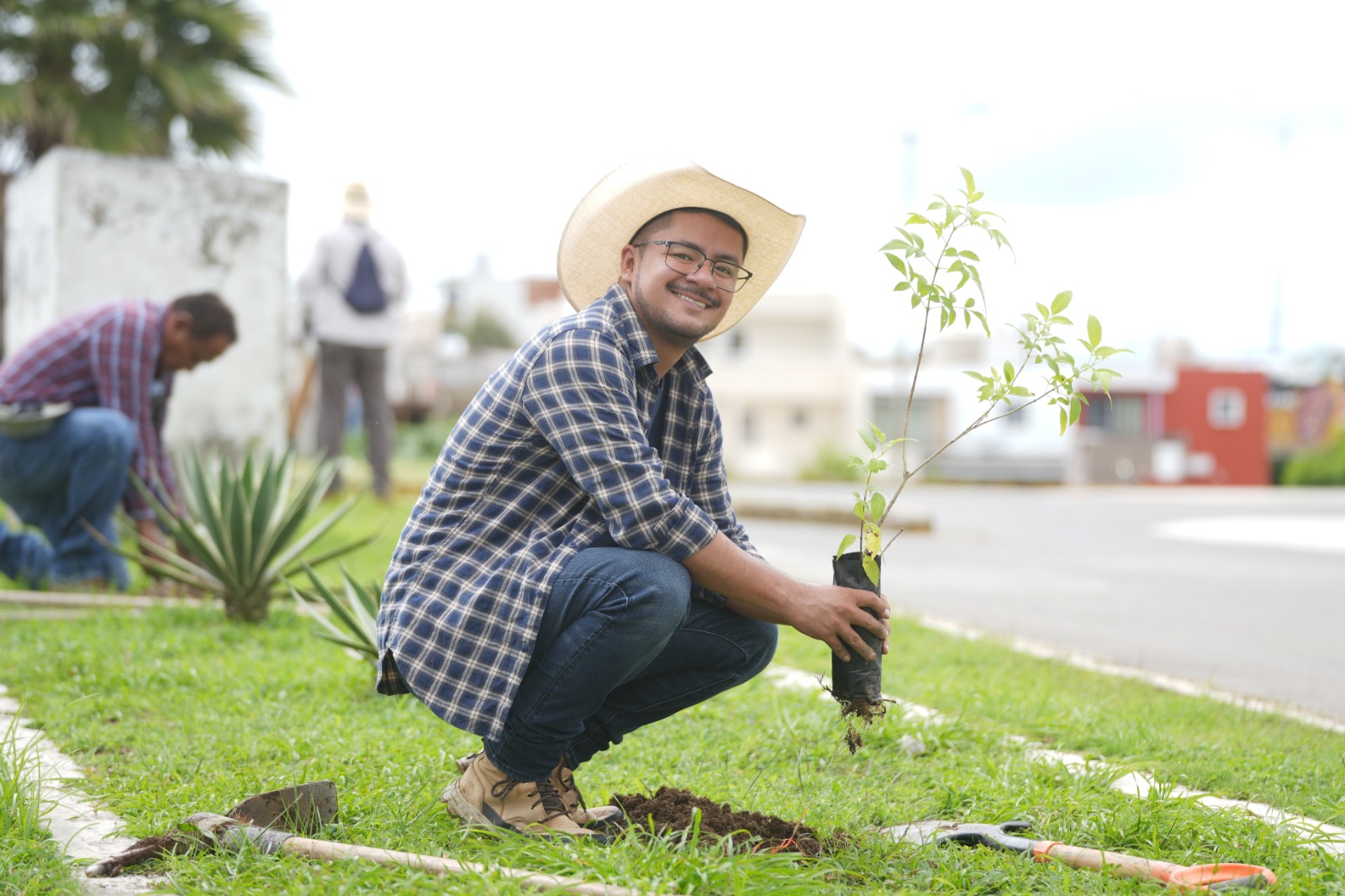 Ayuntamiento de Emiliano Zapata planta 264 árboles en zona conurbada