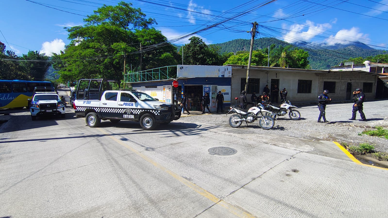 Se accidenta motopatrullero en Rafael Delgado