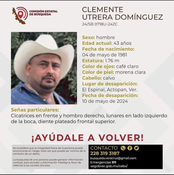 Se busca a ciudadanos desaparecidos en la región Xalapa