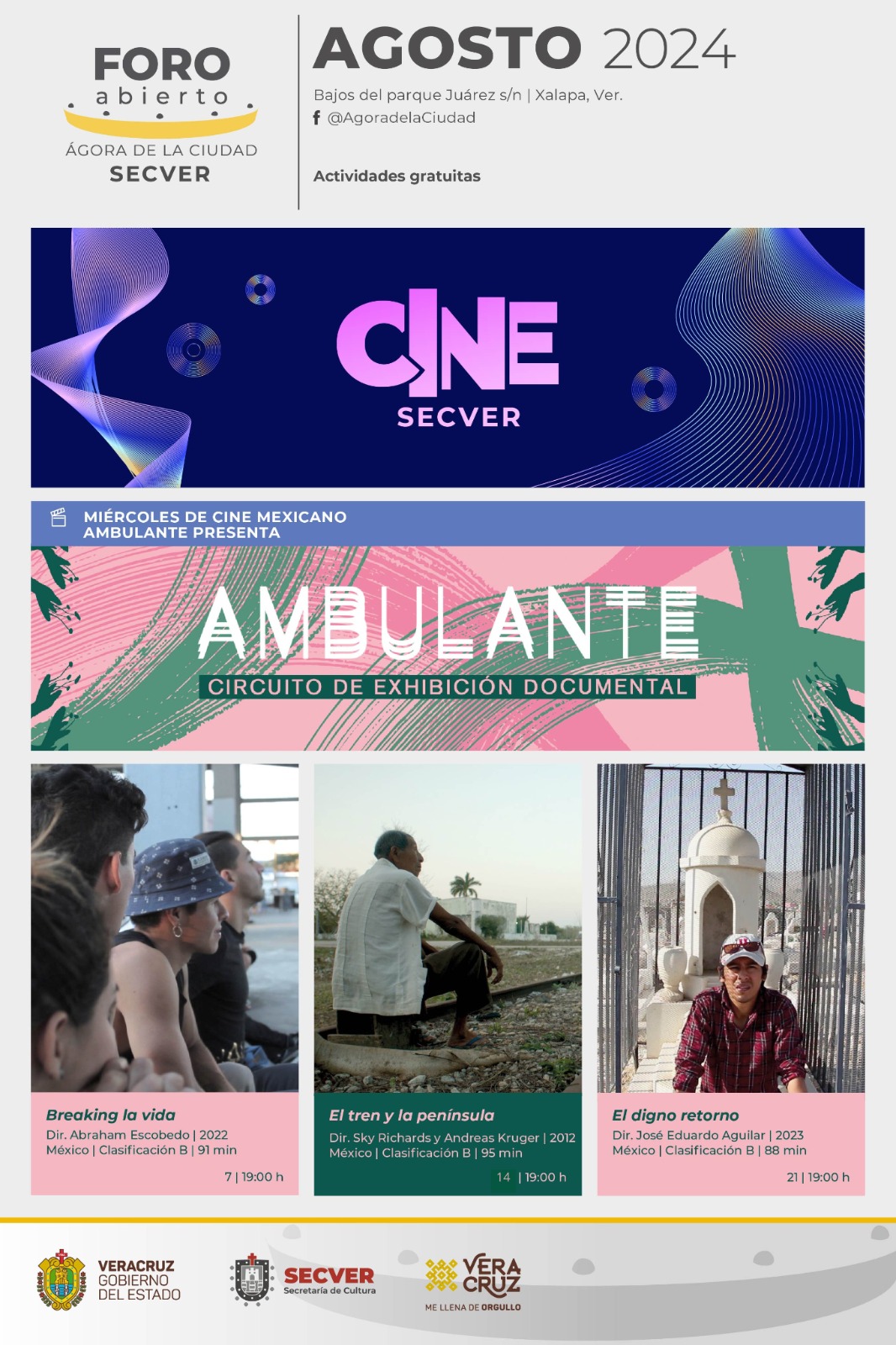 Disfruta de los más nuevos documentales mexicanos en el foro abierto del Ágora de la Ciudad