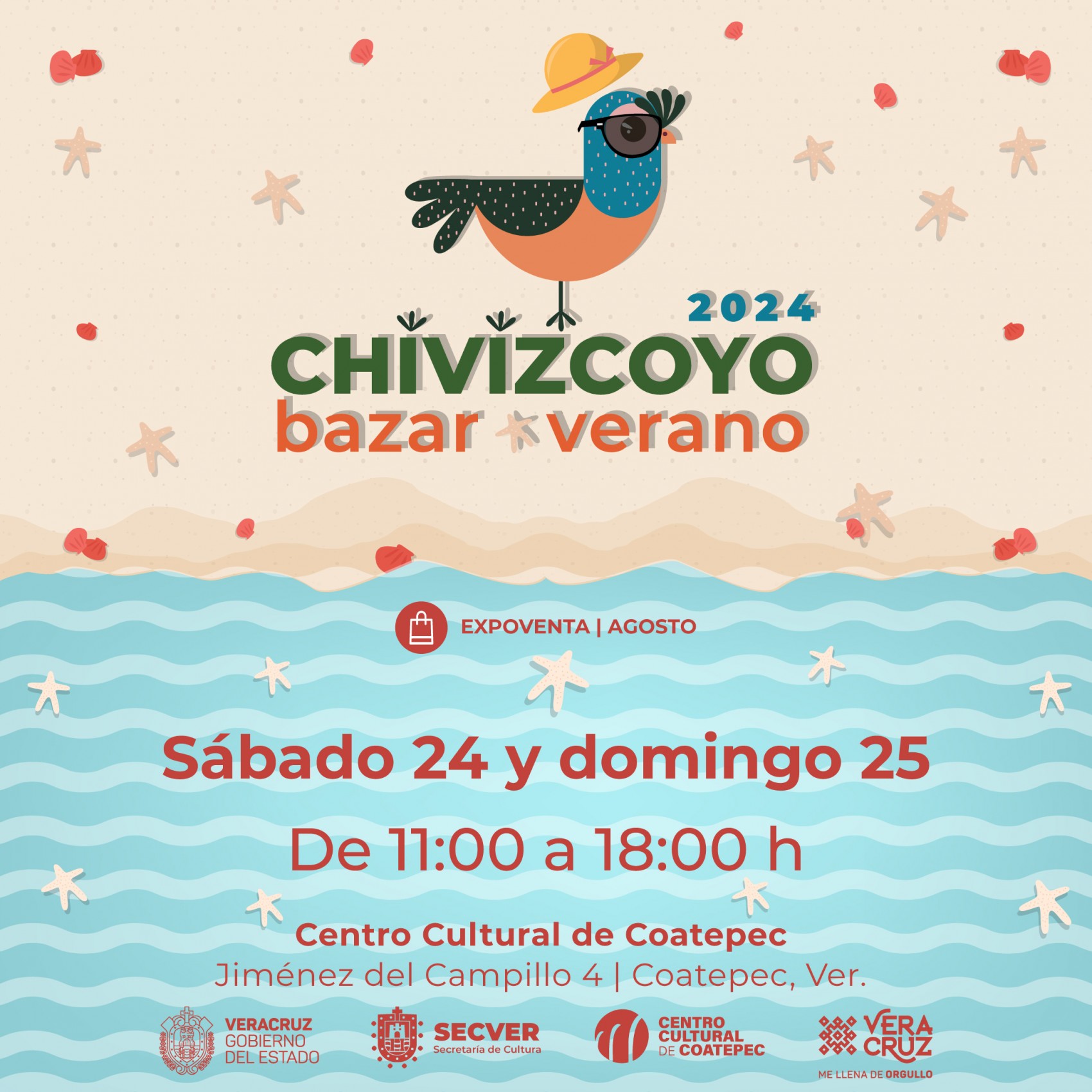 Estás invitado a una edición más del Chivizcoyo bazar en el Centro Cultural de Coatepec